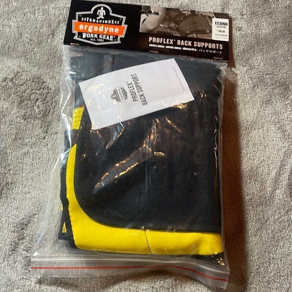 NEW Tenacious Ergodyne work gear Proflex back support black medium